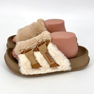 KuaiLu Womens Orthotic Slippers Slides Shoes Comfort Plantar Fasciitis Size 10